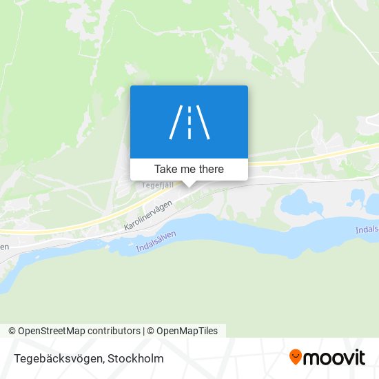 Tegebäcksvögen map