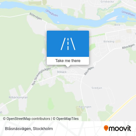 Blåsnäsvägen map