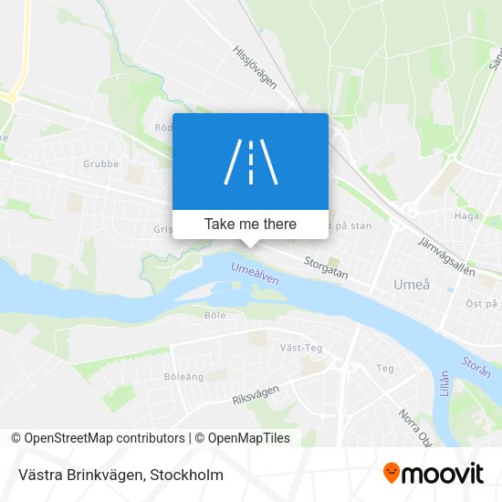 Västra Brinkvägen map