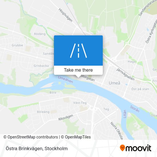 Östra Brinkvägen map