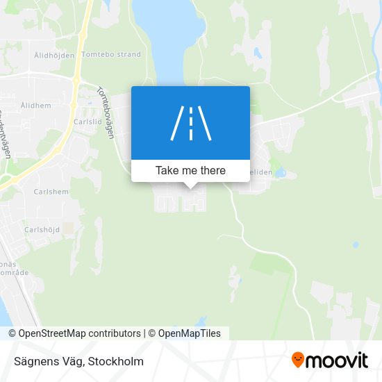 Sägnens Väg map