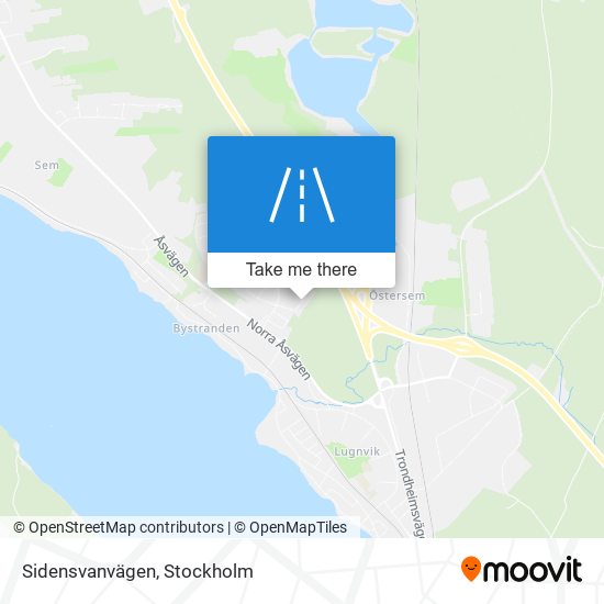 Sidensvanvägen map