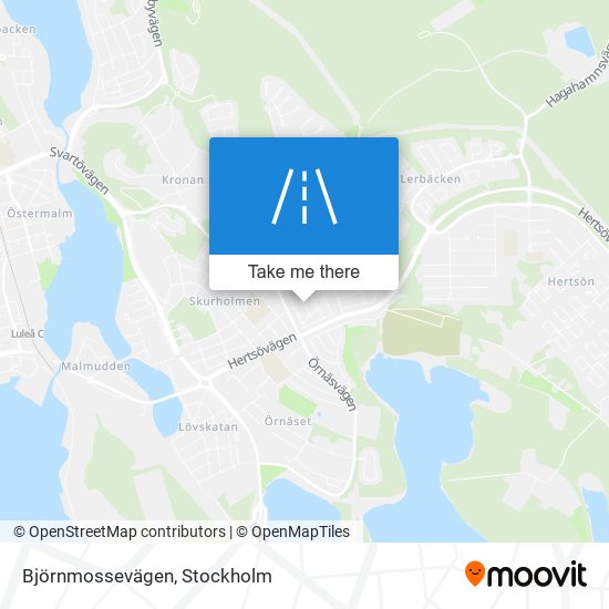 Björnmossevägen map