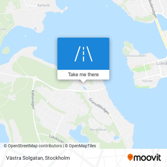 Västra Solgatan map