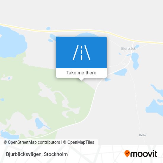 Bjurbäcksvägen map