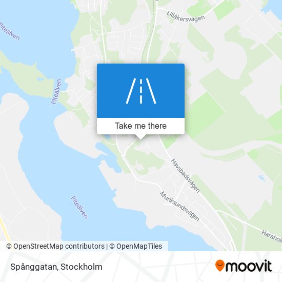 Spånggatan map