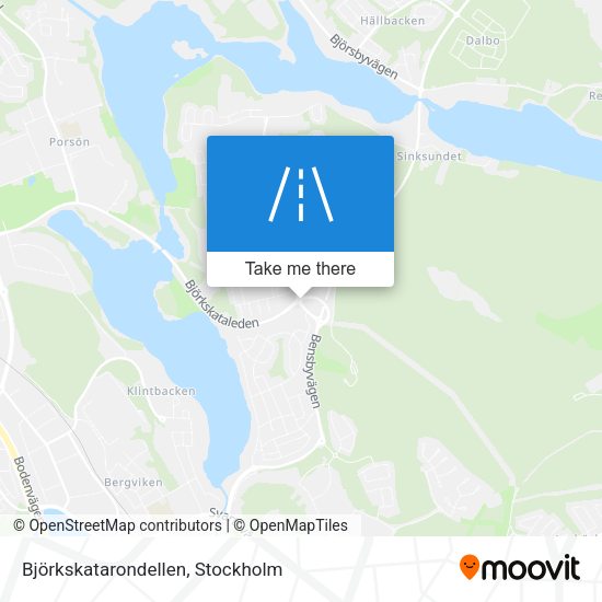 Björkskatarondellen map