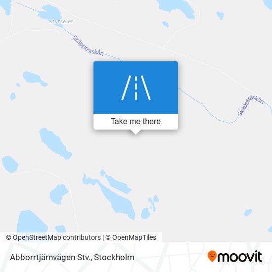 Abborrtjärnvägen Stv. map