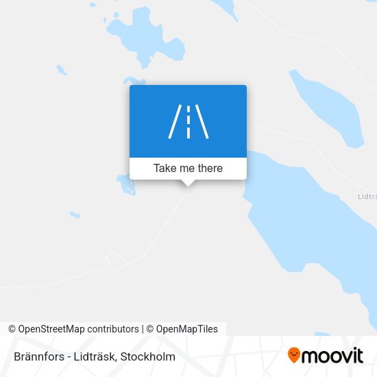 Brännfors - Lidträsk map