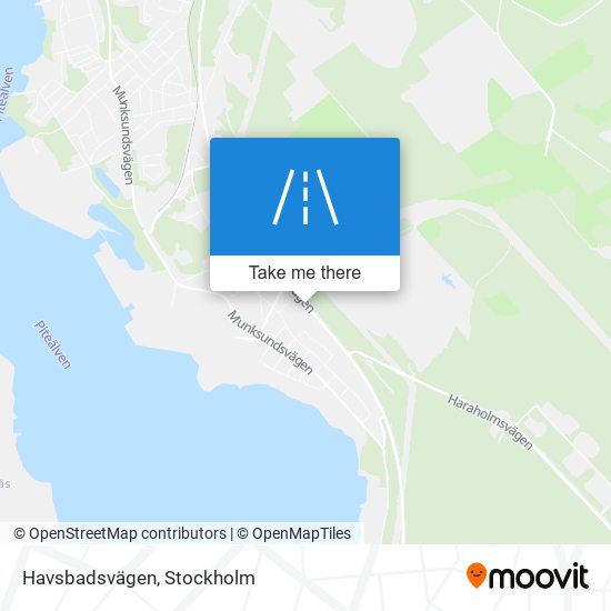 Havsbadsvägen map