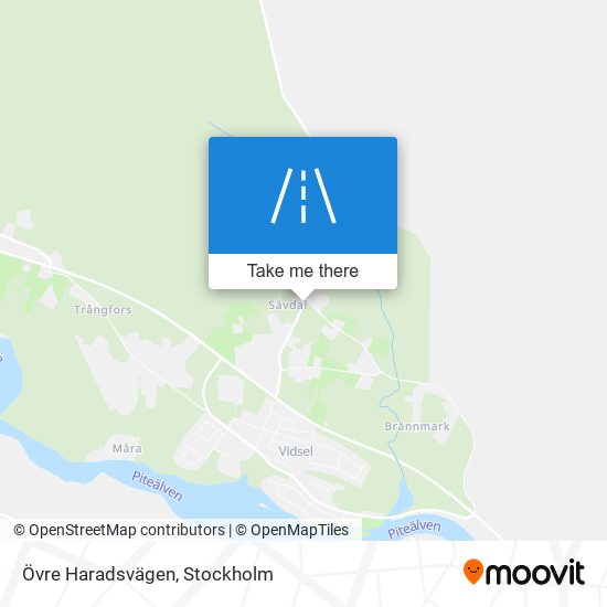 Övre Haradsvägen map