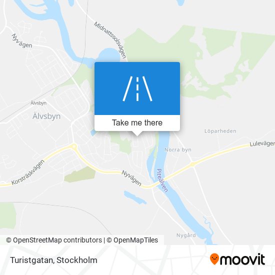 Turistgatan map