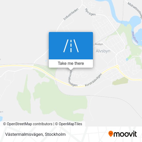 Västermalmsvägen map
