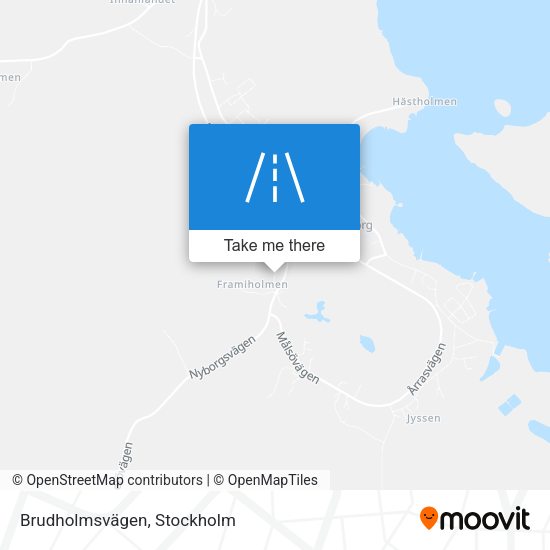 Brudholmsvägen map