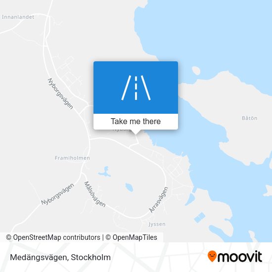 Medängsvägen map