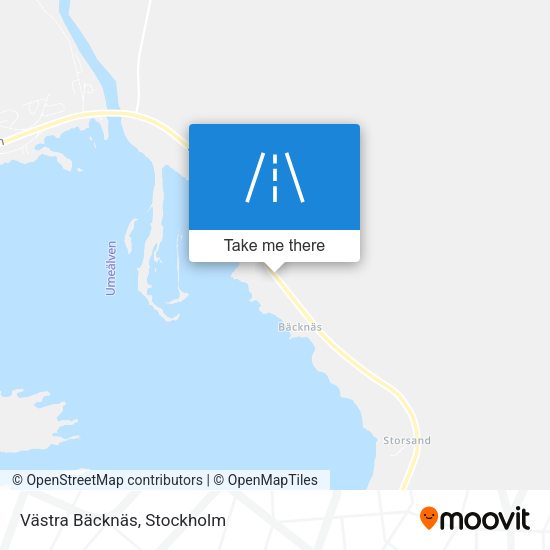 Västra Bäcknäs map