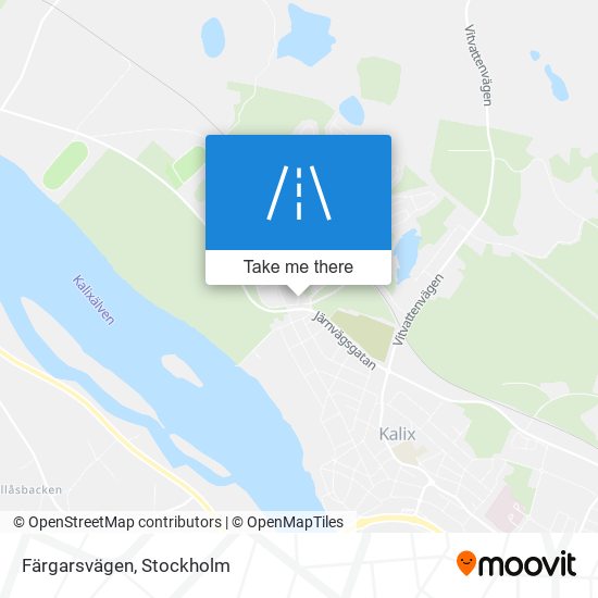 Färgarsvägen map