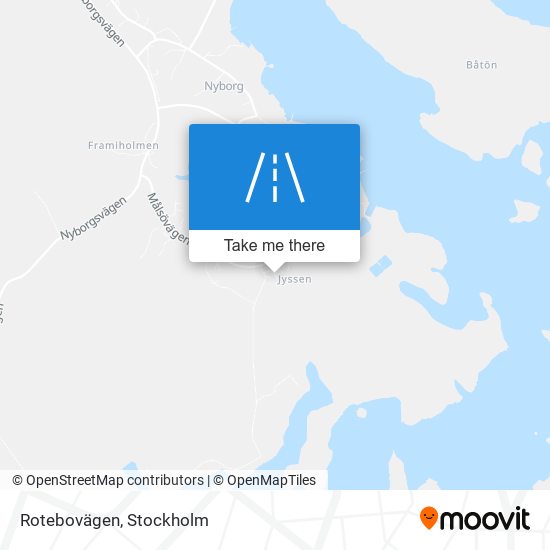 Rotebovägen map