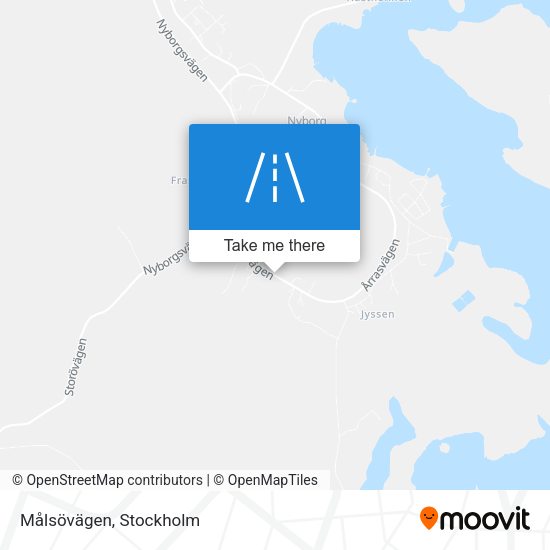 Målsövägen map
