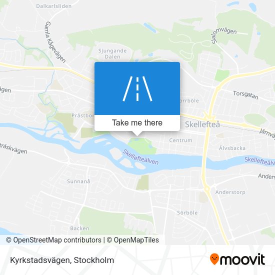 Kyrkstadsvägen map
