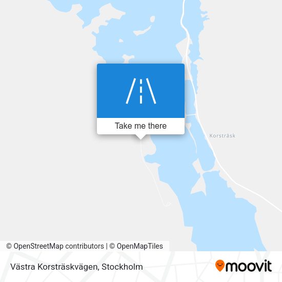 Västra Korsträskvägen map