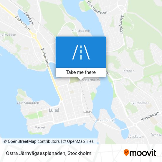 Östra Järnvägsesplanaden map