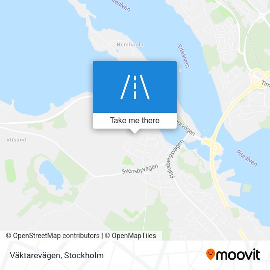 Väktarevägen map