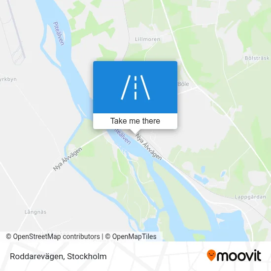 Roddarevägen map
