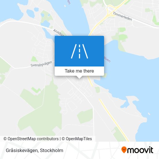 Gråsiskevägen map