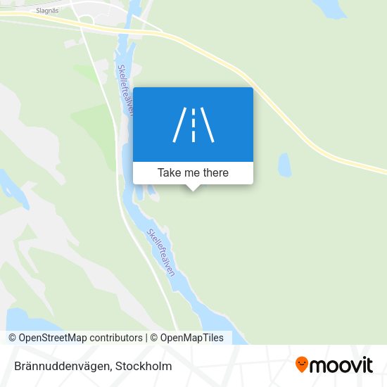 Brännuddenvägen map