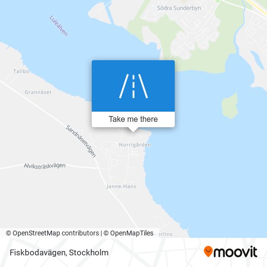 Fiskbodavägen map