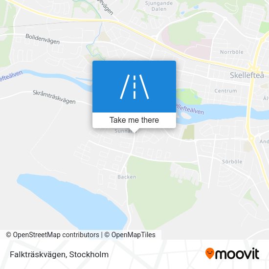 Falkträskvägen map