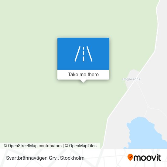 Svartbrännavägen Grv. map