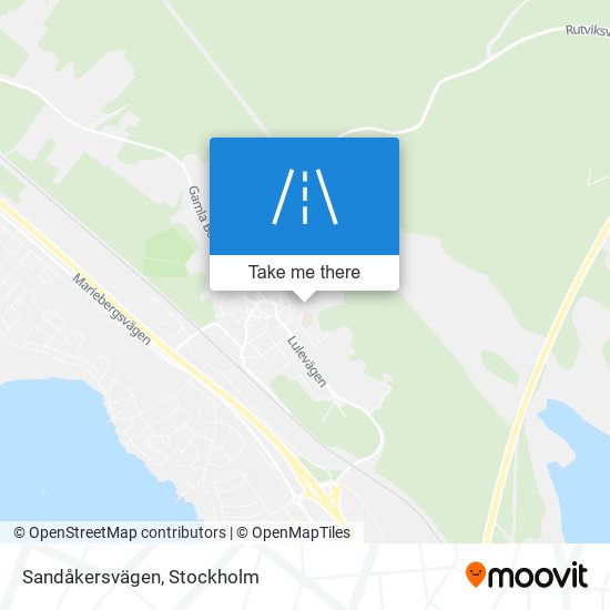 Sandåkersvägen map