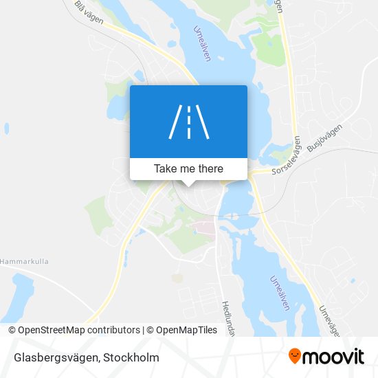 Glasbergsvägen map