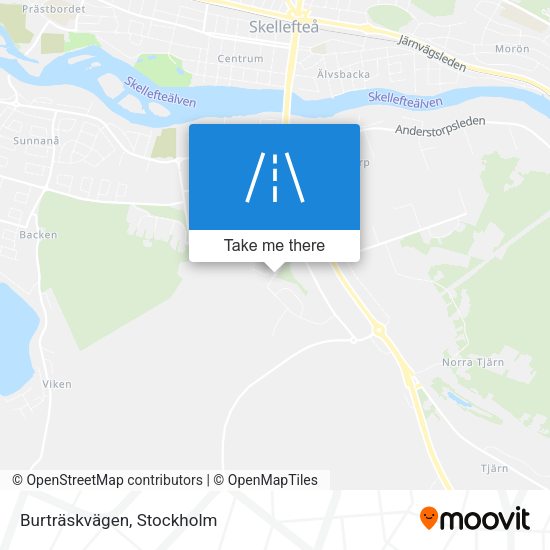 Burträskvägen map
