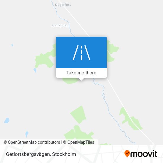 Getlortsbergsvägen map