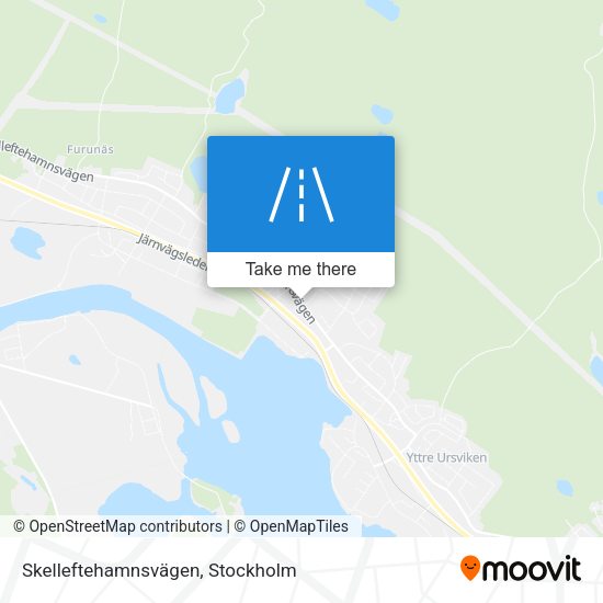 Skelleftehamnsvägen map
