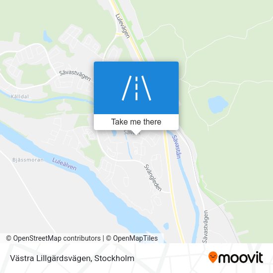 Västra Lillgärdsvägen map