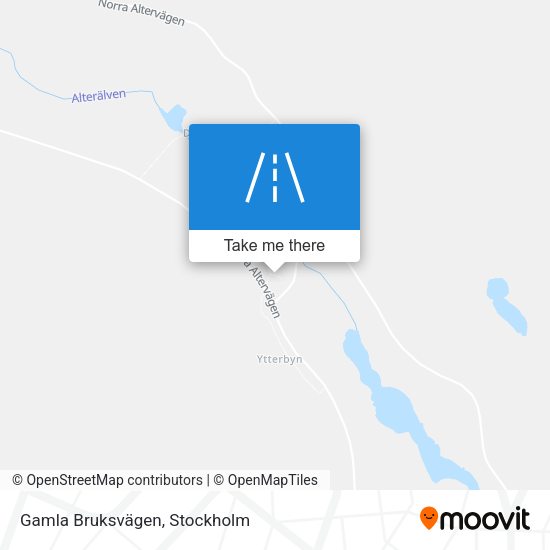 Gamla Bruksvägen map