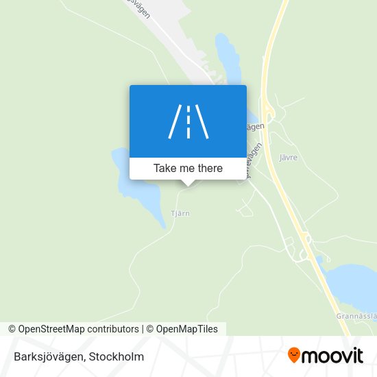 Barksjövägen map