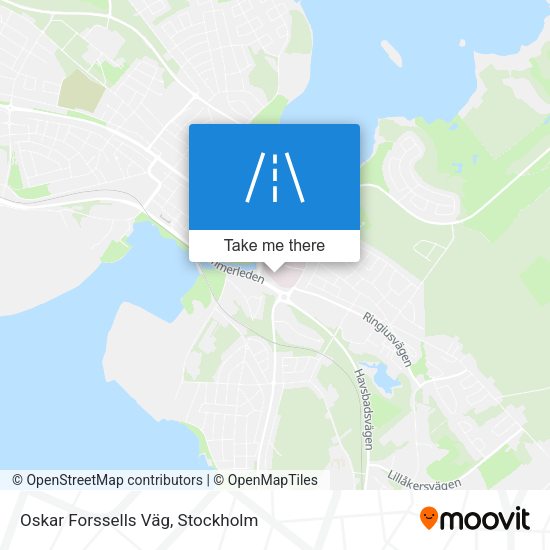 Oskar Forssells Väg map