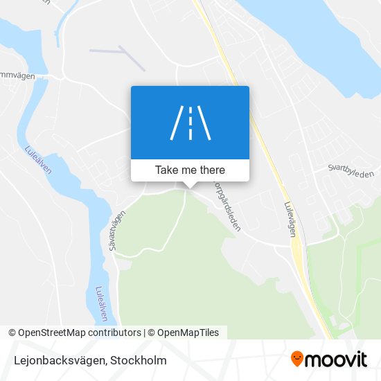 Lejonbacksvägen map