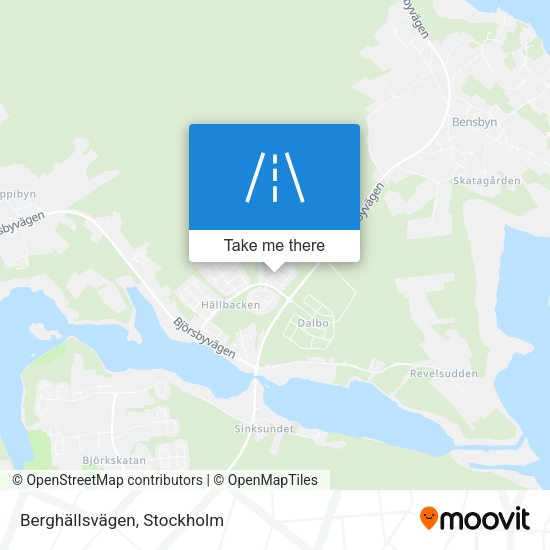 Berghällsvägen map