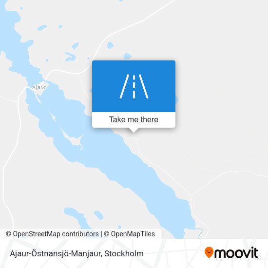 Ajaur-Östnansjö-Manjaur map