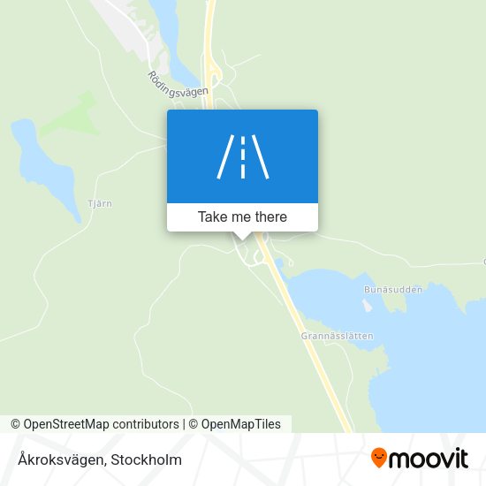 Åkroksvägen map