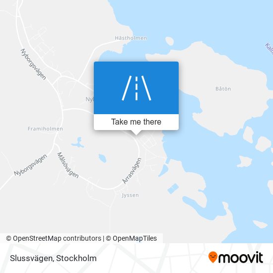 Slussvägen map