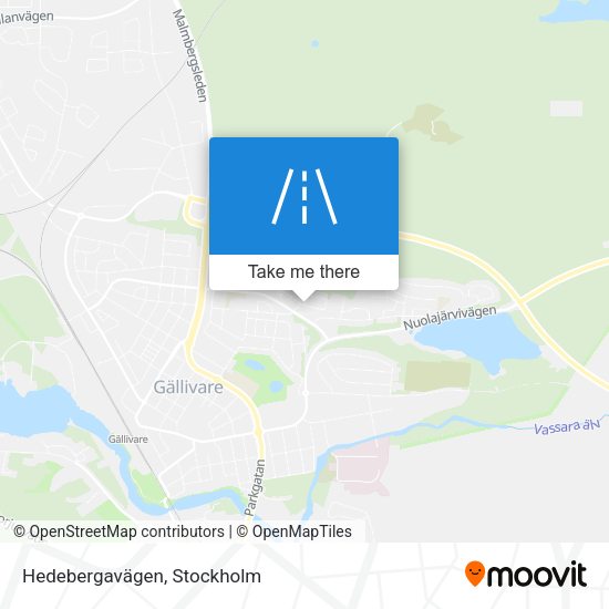 Hedebergavägen map
