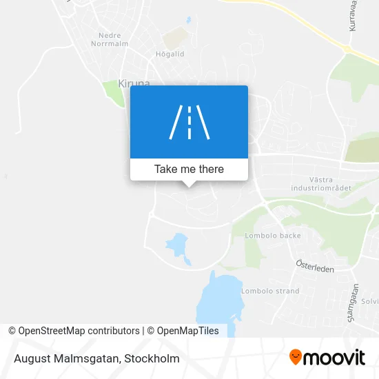 August Malmsgatan map