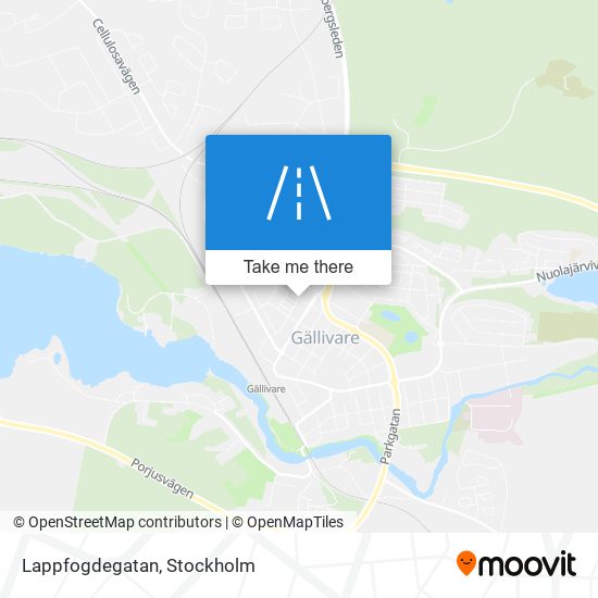 Lappfogdegatan map